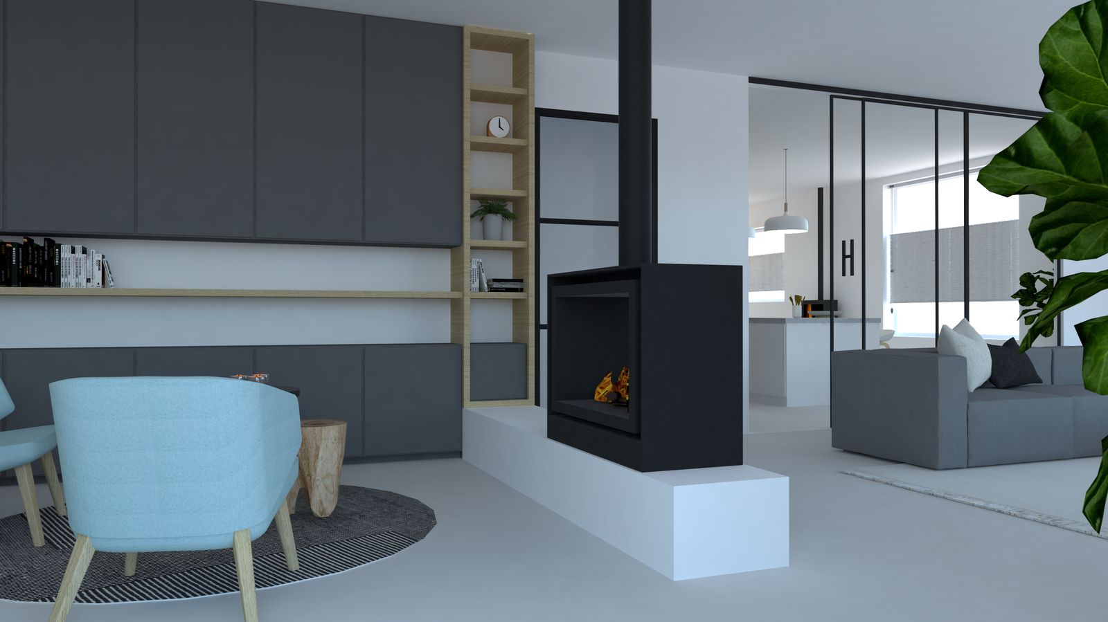woonkamer nieuwbouwwoning doezum