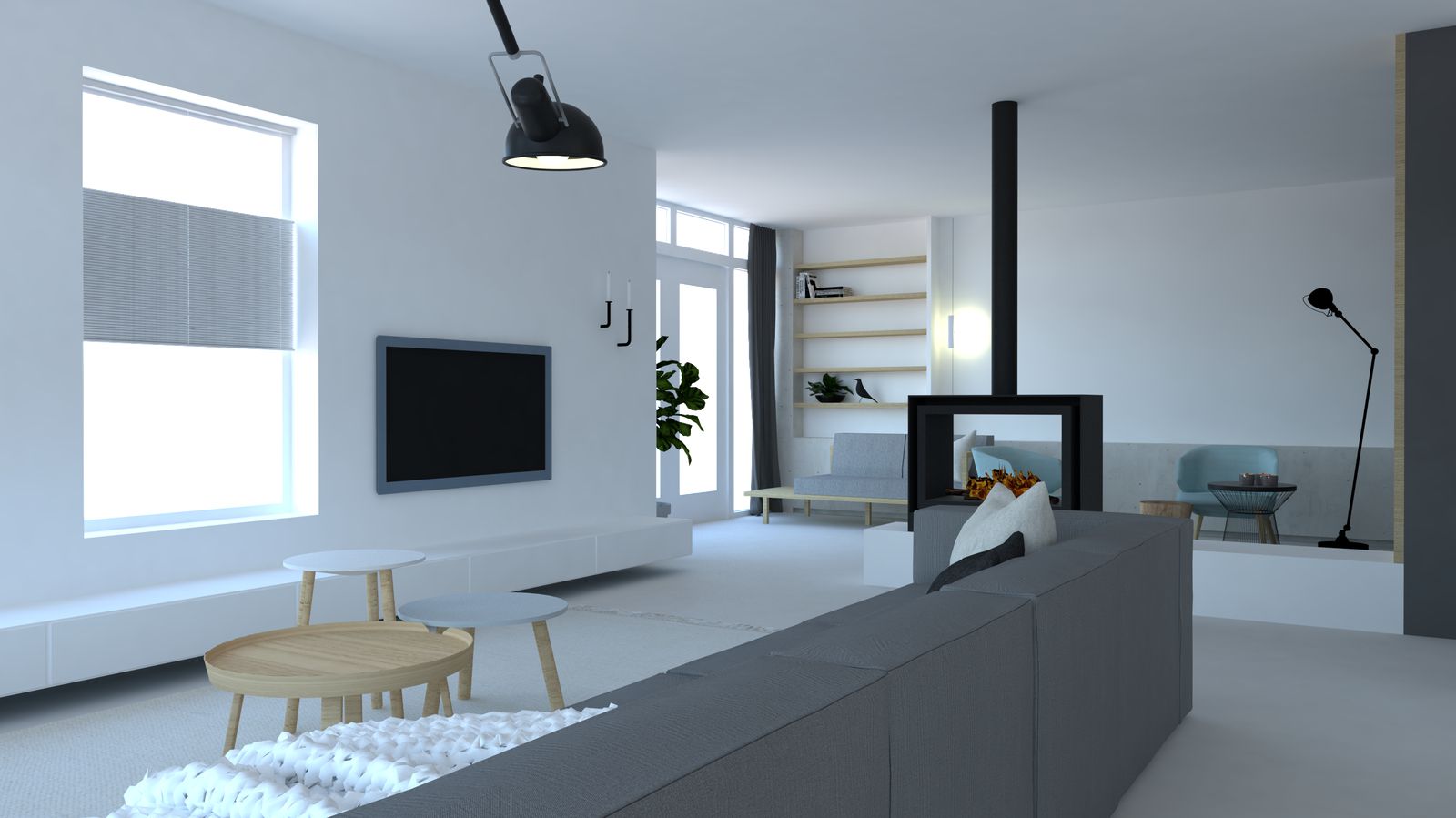 woonkamer nieuwbouwwoning doezum